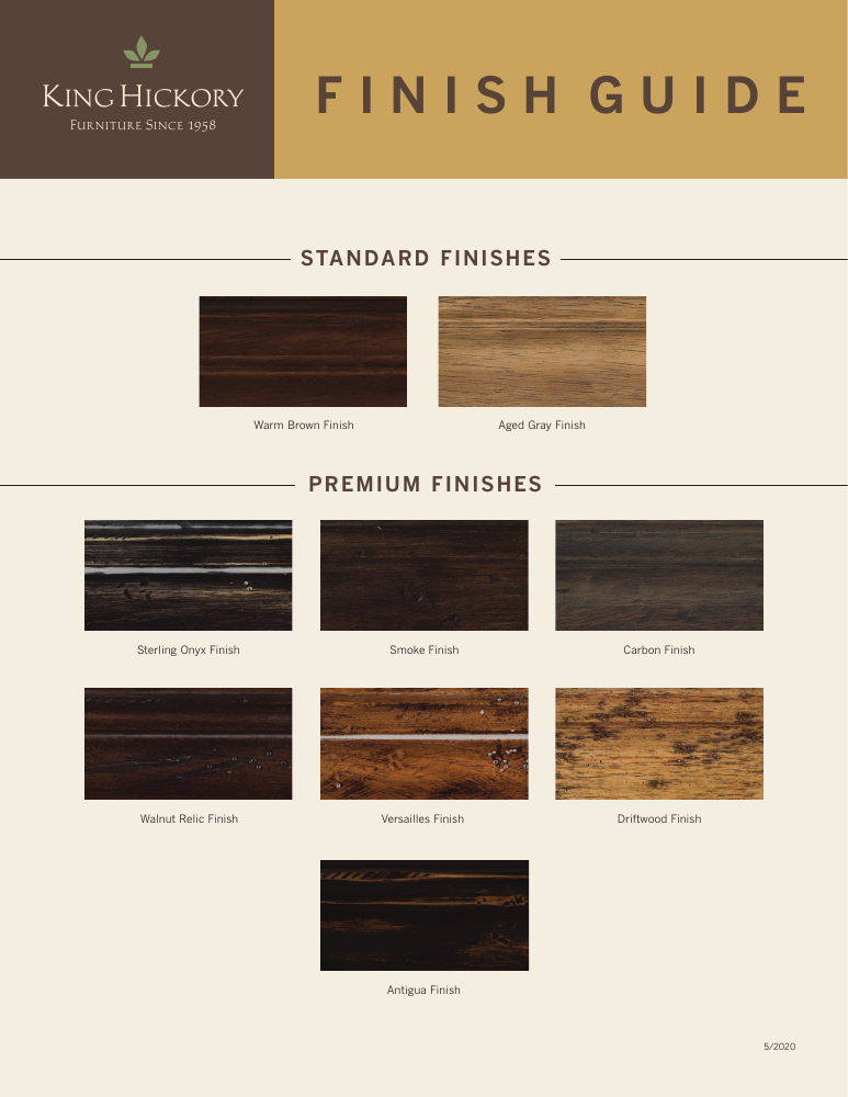 King Hickory — Finish Guide cover