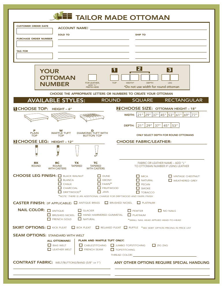 LEE Industries — TAILOR MADE OTTOMANS HOW IT WORKS cover